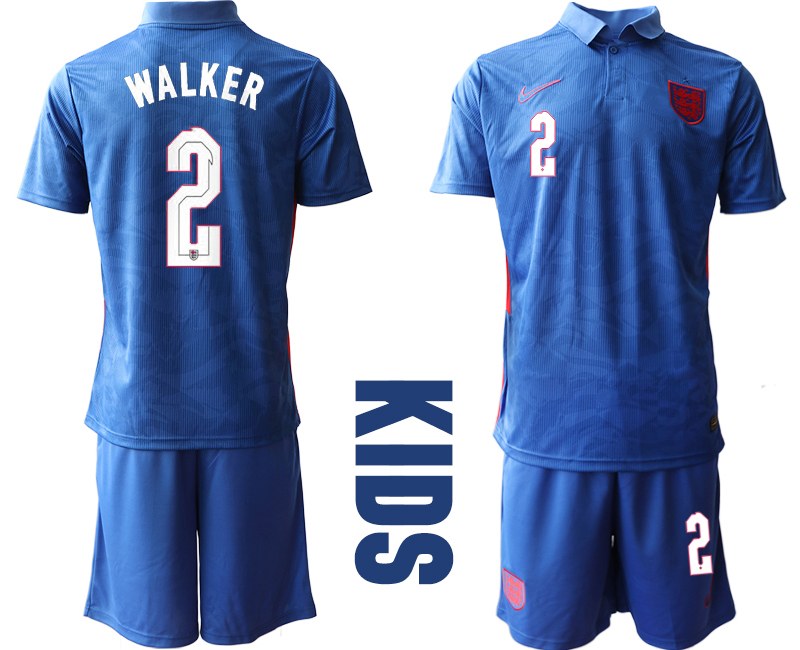 2021 European Cup England away Youth #2 soccer jerseys